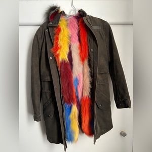 Rebecca Minkoff Theo Coat with Fur